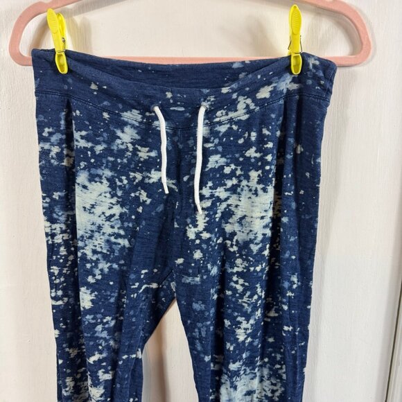 MONROW Blue Tie-Dye Jogger Pants – 100% Cotton Lounge Sweatpants, Size Small - Picture 3 of 8